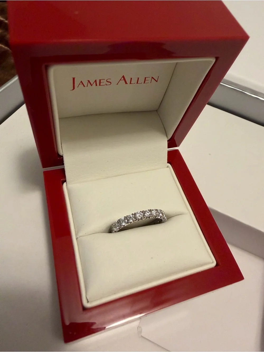 James Allen White Diamond Eternity Ring